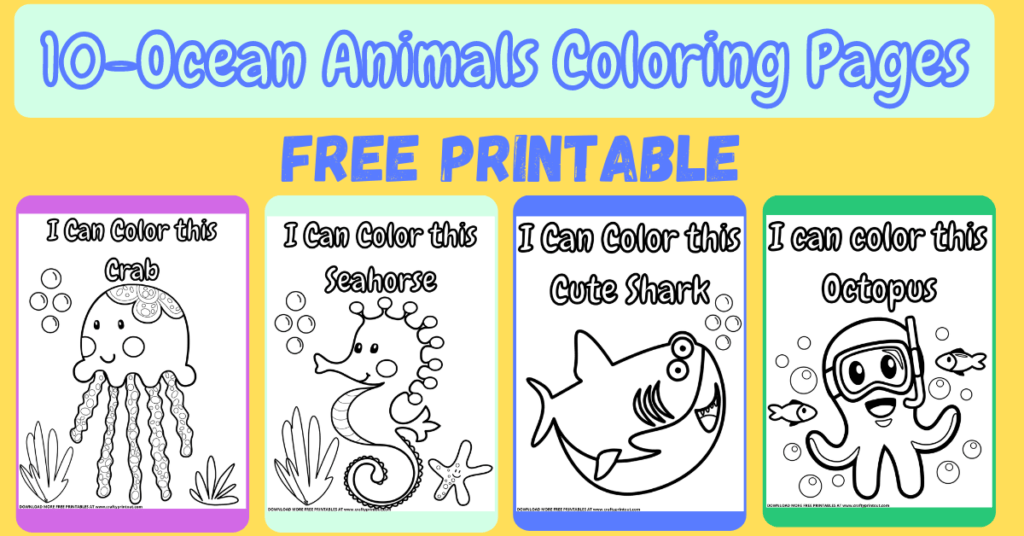 Ocean Animals Coloring Pages